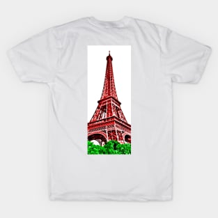 Cartoon Eiffel Tower Paris T-Shirt